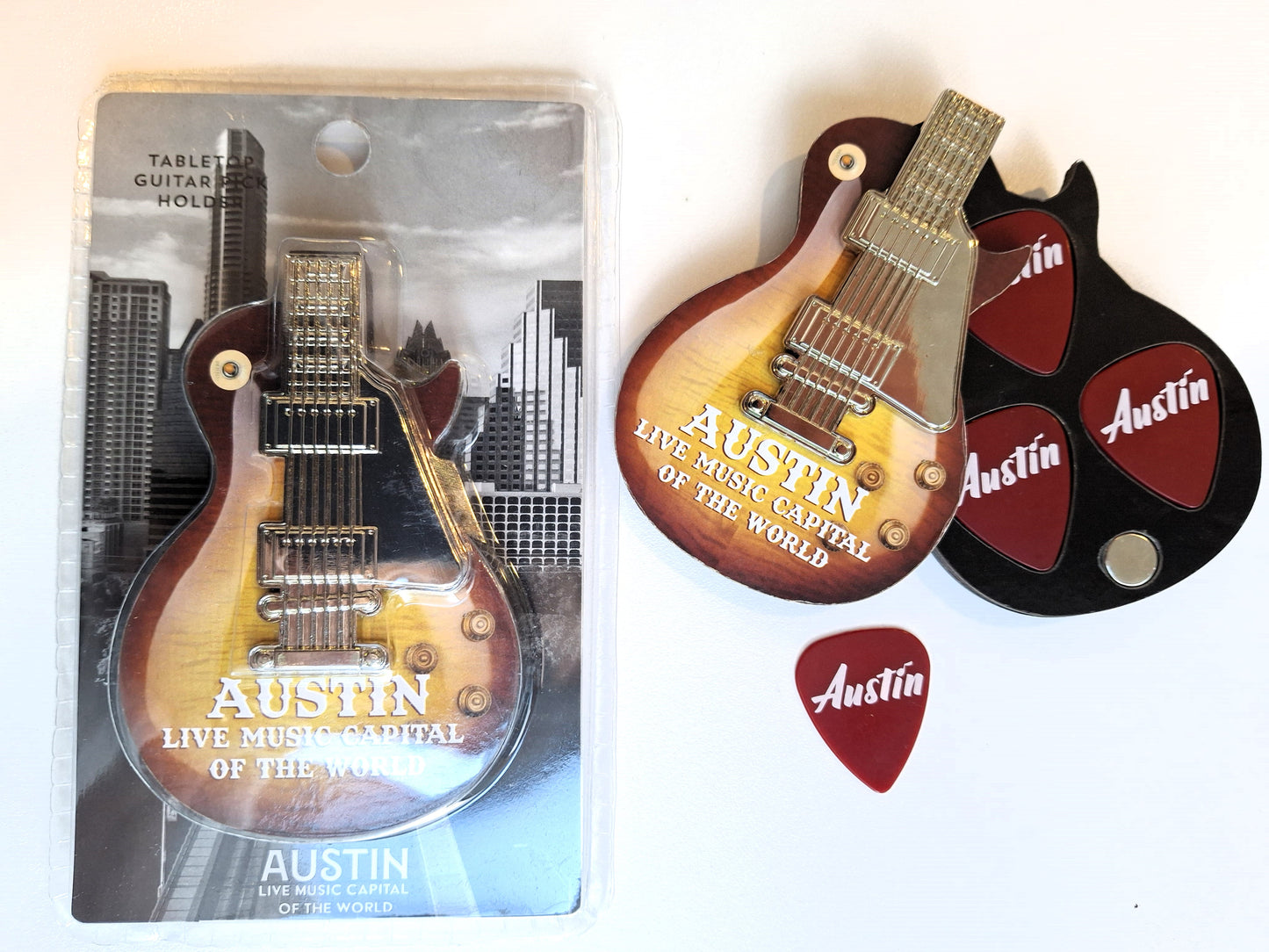 Keep Austin Rockin' Guitar Pick Holder