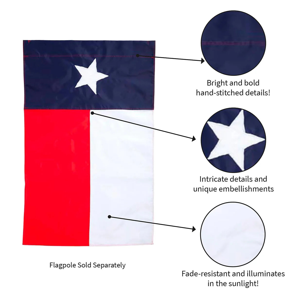 Texas State Flag, Garden Sized