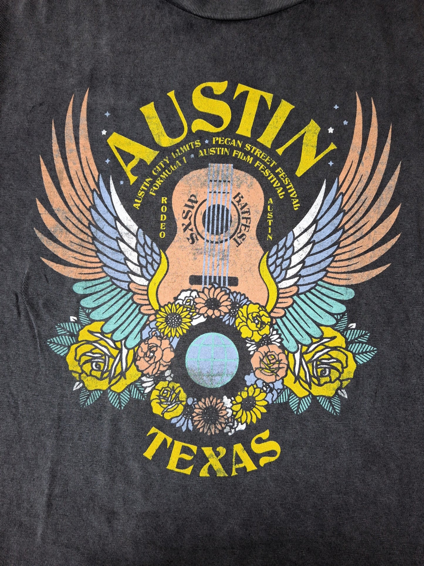 Iconic Austin Flying Guitar Tee