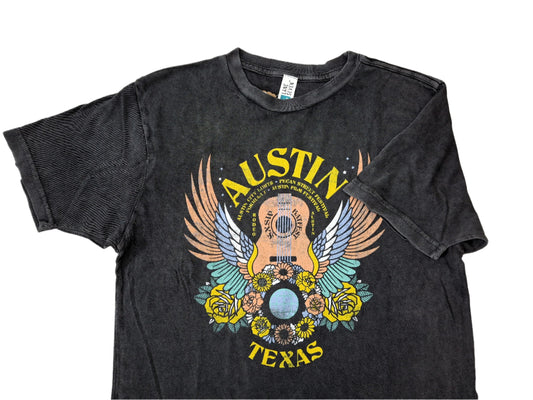 Iconic Austin Flying Guitar Tee