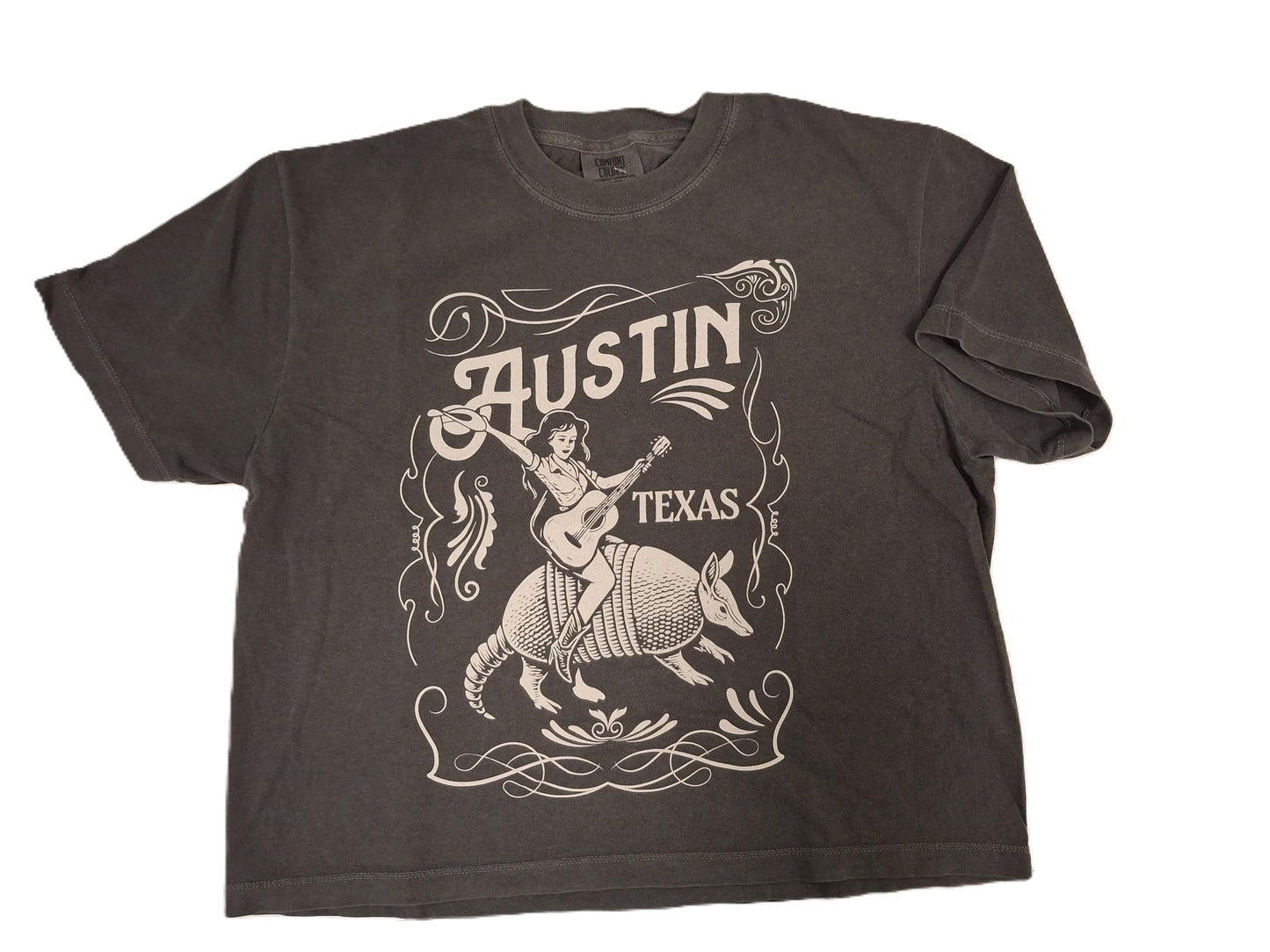 The Armadillo Rodeo Boxy Crop Tee