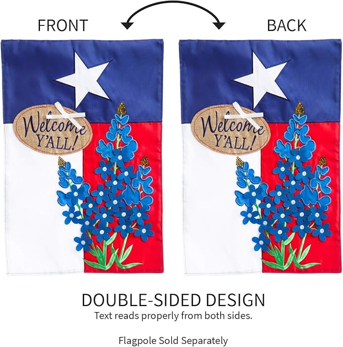 Lonestar Welcome Garden Flag