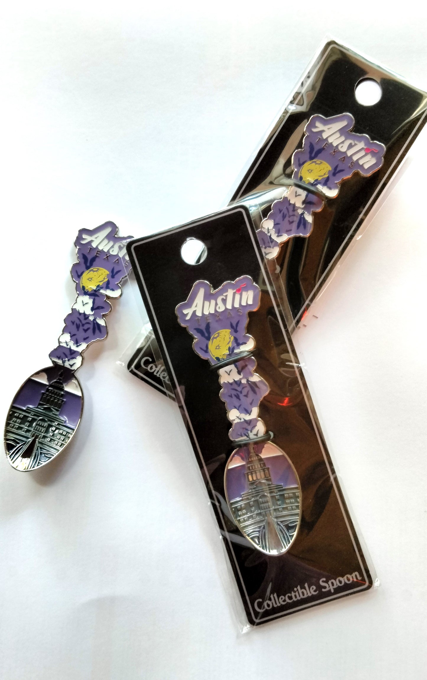 Collectible "Batty for Austin" Enamel Spoon