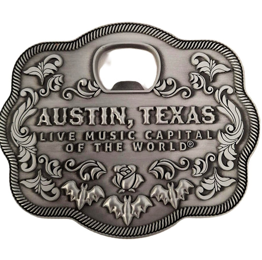 Exclusive Austin Belt Buckle Magnetic Bottle Opener