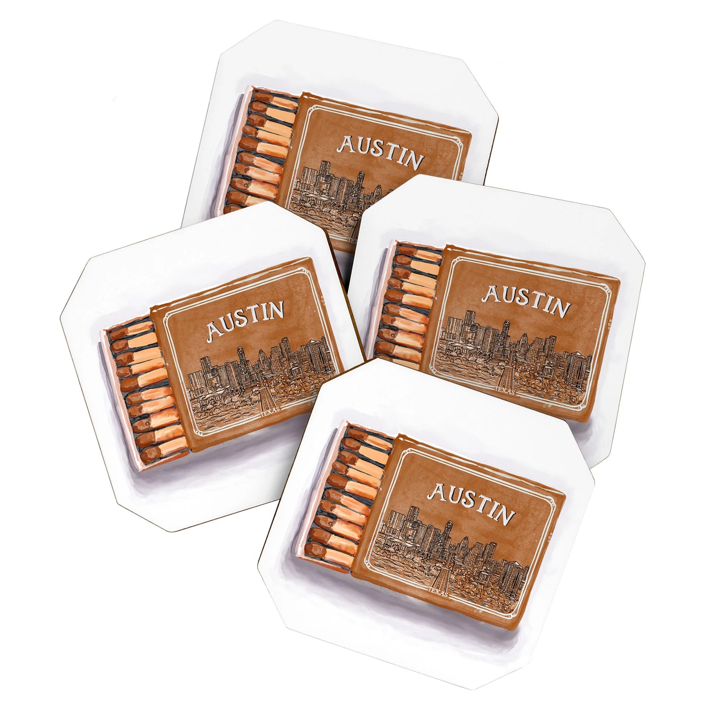 Austin Matchbox Coaster Set