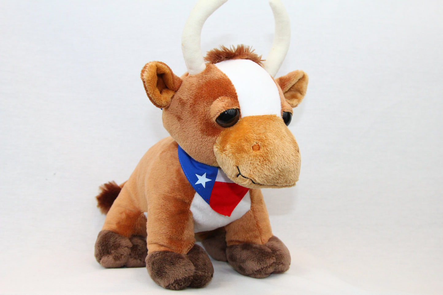 Texas Longhorn Plush with Bandana
