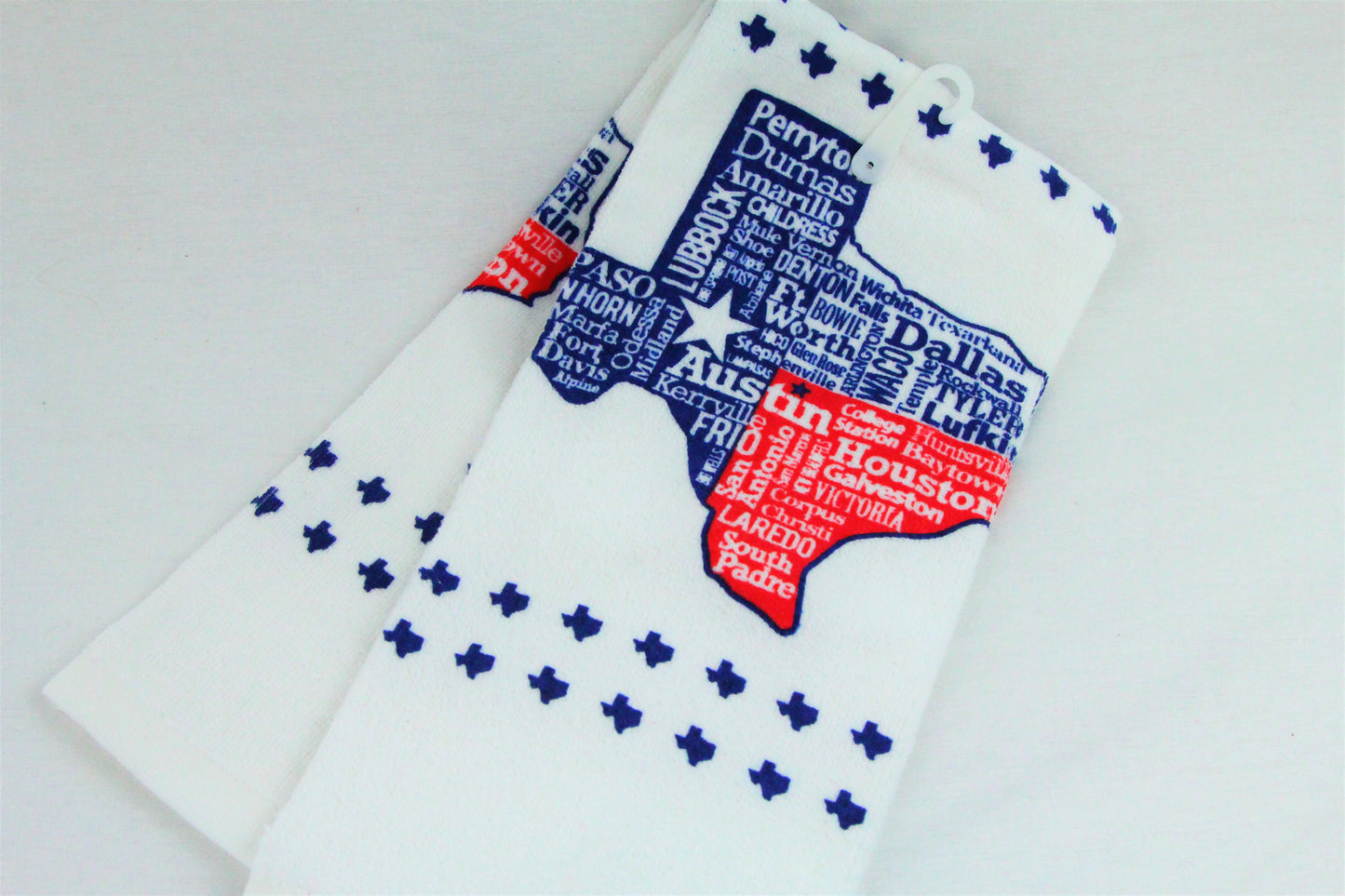 Texas Cities Tea Towel